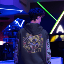 Load image into Gallery viewer, Daily_Deal_Shirts Pullover Hoodies, Unisex / Small / Black Sailor Neon Long Sleeve