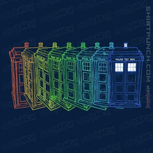Load image into Gallery viewer, Secret_Shirts Magnets / 3"x3" / Navy Tardis Trail