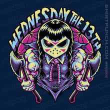 Load image into Gallery viewer, Daily_Deal_Shirts Magnets / 3"x3" / Navy Wednesday The 13th