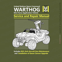 Load image into Gallery viewer, Daily_Deal_Shirts Magnets / 3"x3" / Military Green Warthog Manual