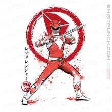 Load image into Gallery viewer, Daily_Deal_Shirts Magnets / 3"x3" / White Red Ranger Sumi-e