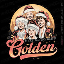 Load image into Gallery viewer, Daily_Deal_Shirts Magnets / 3"x3" / Black Golden Holidays