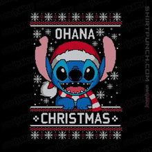 Load image into Gallery viewer, Shirts Magnets / 3"x3" / Black Ohana Christmas