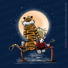 Load image into Gallery viewer, Daily_Deal_Shirts Magnets / 3"x3" / Navy Calvin Friends