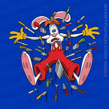 Load image into Gallery viewer, Daily_Deal_Shirts Magnets / 3"x3" / Royal Blue Knives Out Roger