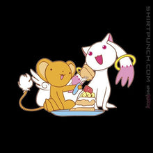 Load image into Gallery viewer, Shirts Magnets / 3"x3" / Black Wanna Eat Cake And Make A Contract