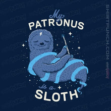 Load image into Gallery viewer, Shirts Magnets / 3"x3" / Navy Sloth Patronus