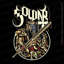 Load image into Gallery viewer, Shirts Magnets / 3"x3" / Black Alien In Gold