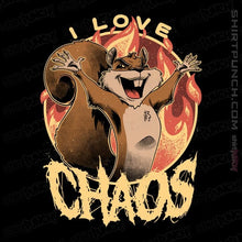 Load image into Gallery viewer, Shirts Magnets / 3"x3" / Black I Love Chaos!