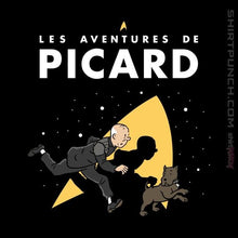 Load image into Gallery viewer, Shirts Magnets / 3"x3" / Black Les Aventures De Picard
