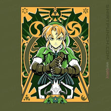 Load image into Gallery viewer, Daily_Deal_Shirts Magnets / 3"x3" / Military Green Ocarina Link