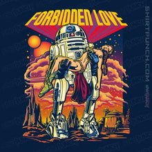 Load image into Gallery viewer, Daily_Deal_Shirts Magnets / 3"x3" / Navy Forbidden Love