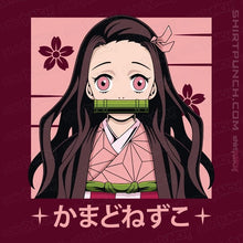 Load image into Gallery viewer, Shirts Magnets / 3"x3" / Maroon Nezuko