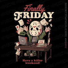 Load image into Gallery viewer, Daily_Deal_Shirts Magnets / 3"x3" / Black Finally Friday