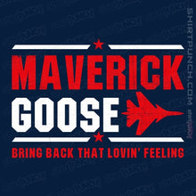 Load image into Gallery viewer, Shirts Magnets / 3"x3" / Navy Maverick And Goose