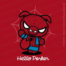 Load image into Gallery viewer, Shirts Magnets / 3"x3" / Red Hello Porker
