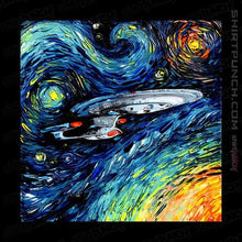 Load image into Gallery viewer, Last_Chance_Shirts Magnets / 3&quot;x3&quot; / Black Van Gogh Never Boldly Went

