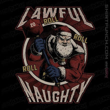 Load image into Gallery viewer, Shirts Magnets / 3"x3" / Black Lawful Naughty Santa