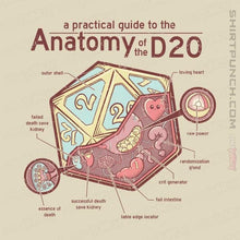 Load image into Gallery viewer, Secret_Shirts Magnets / 3"x3" / Natural D20 Anatomy