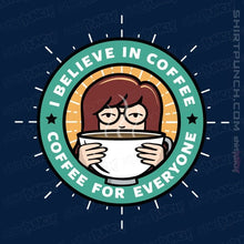 Load image into Gallery viewer, Daily_Deal_Shirts Magnets / 3"x3" / Navy Coffee For Everyone