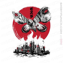 Load image into Gallery viewer, Shirts Magnets / 3"x3" / White Giant Moth Attack Sumi-e