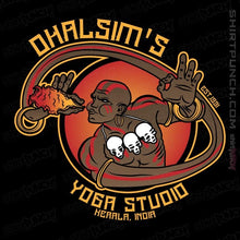 Load image into Gallery viewer, Daily_Deal_Shirts Magnets / 3"x3" / Black Dhalsim's Yoga Studio