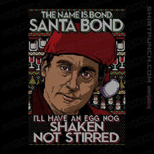 Load image into Gallery viewer, Shirts Magnets / 3"x3" / Black Santa Bond