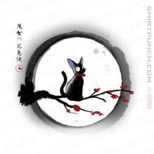 Load image into Gallery viewer, Shirts Magnets / 3"x3" / White Jiji Under The Moon