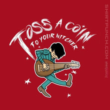 Load image into Gallery viewer, Shirts Magnets / 3"x3" / Red Toss A Coin Pilgrim