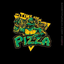 Load image into Gallery viewer, Shirts Magnets / 3"x3" / Black Pizza Time