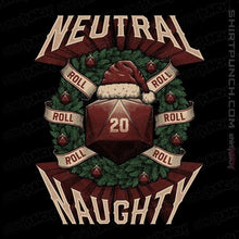 Load image into Gallery viewer, Shirts Magnets / 3"x3" / Black Neutral Naughty Christmas