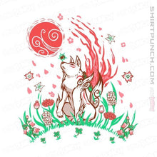 Load image into Gallery viewer, Secret_Shirts Magnets / 3"x3" / White Wolf Blossoming Breeze