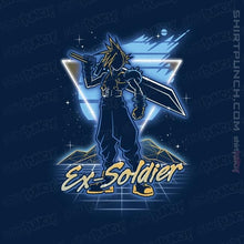 Load image into Gallery viewer, Shirts Magnets / 3"x3" / Navy Retro Ex-Soldier