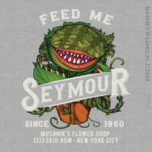 Load image into Gallery viewer, Secret_Shirts Magnets / 3"x3" / Sports Grey Feed Me Seymour!
