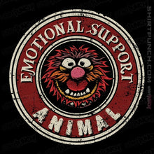 Load image into Gallery viewer, Daily_Deal_Shirts Magnets / 3"x3" / Black Emotional Support Animal
