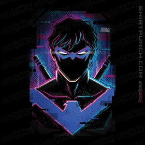 Daily_Deal_Shirts Magnets / 3"x3" / Black Glitch Nightwing