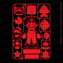 Load image into Gallery viewer, Daily_Deal_Shirts Magnets / 3"x3" / Black Mario Model Sprue