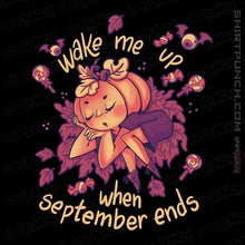 Load image into Gallery viewer, Shirts Magnets / 3"x3" / Black Sleepy Pumpkin