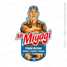 Load image into Gallery viewer, Shirts Magnets / 3&quot;x3&quot; / White Mr. Miyagi
