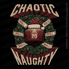 Load image into Gallery viewer, Shirts Magnets / 3"x3" / Black Chaotic Naughty Christmas