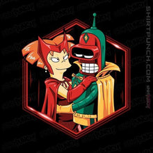 Load image into Gallery viewer, Shirts Magnets / 3"x3" / Black A Futuristic Couple