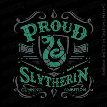 Load image into Gallery viewer, Shirts Magnets / 3"x3" / Black Proud to be a Slytherin