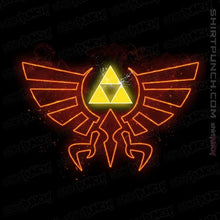 Load image into Gallery viewer, Shirts Magnets / 3"x3" / Black Hyrule Fire Crest