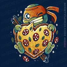 Load image into Gallery viewer, Daily_Deal_Shirts Magnets / 3"x3" / Navy Love Pizza