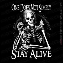 Load image into Gallery viewer, Last_Chance_Shirts Magnets / 3"x3" / Black Stay Alive