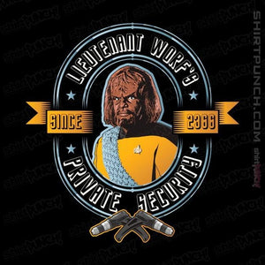 Daily_Deal_Shirts Magnets / 3"x3" / Black Worf's Security