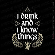 Load image into Gallery viewer, Shirts Magnets / 3&quot;x3&quot; / Black I Drink And I Know Things
