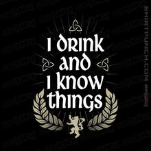 Load image into Gallery viewer, Shirts Magnets / 3"x3" / Black I Drink And I Know Things