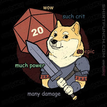 Load image into Gallery viewer, Secret_Shirts Magnets / 3"x3" / Black D&D Doge Meme