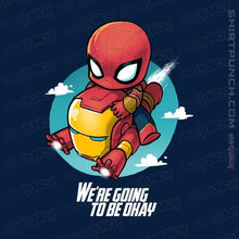 Load image into Gallery viewer, Shirts Magnets / 3"x3" / Navy We're Going To Be Ok